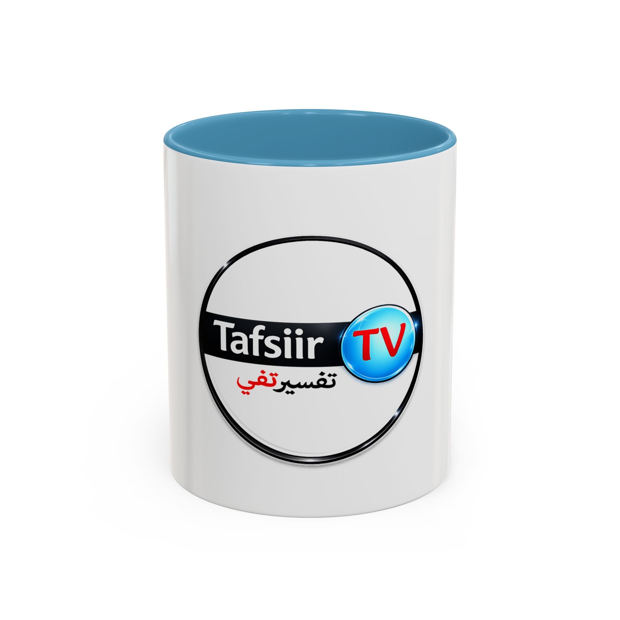 Tafsiir TV Accent Coffee Mug — Arabic Logo Ceramic Mug (11oz & 15oz)