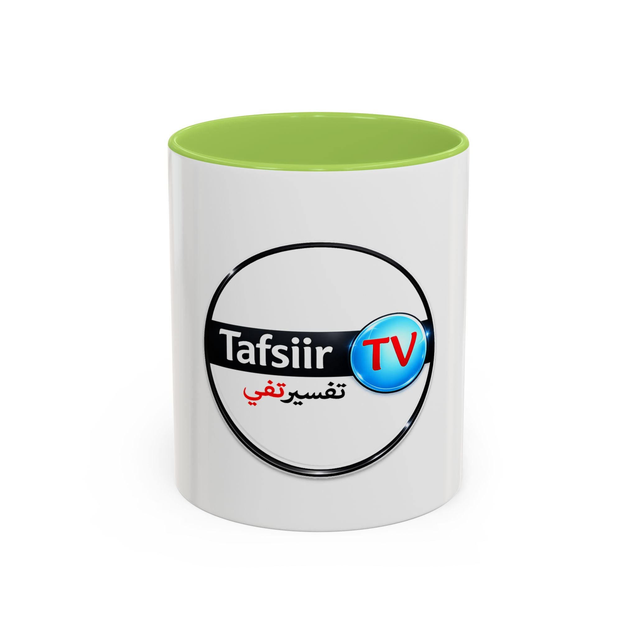 Tafsiir TV Accent Coffee Mug — Arabic Logo Ceramic Mug (11oz & 15oz)