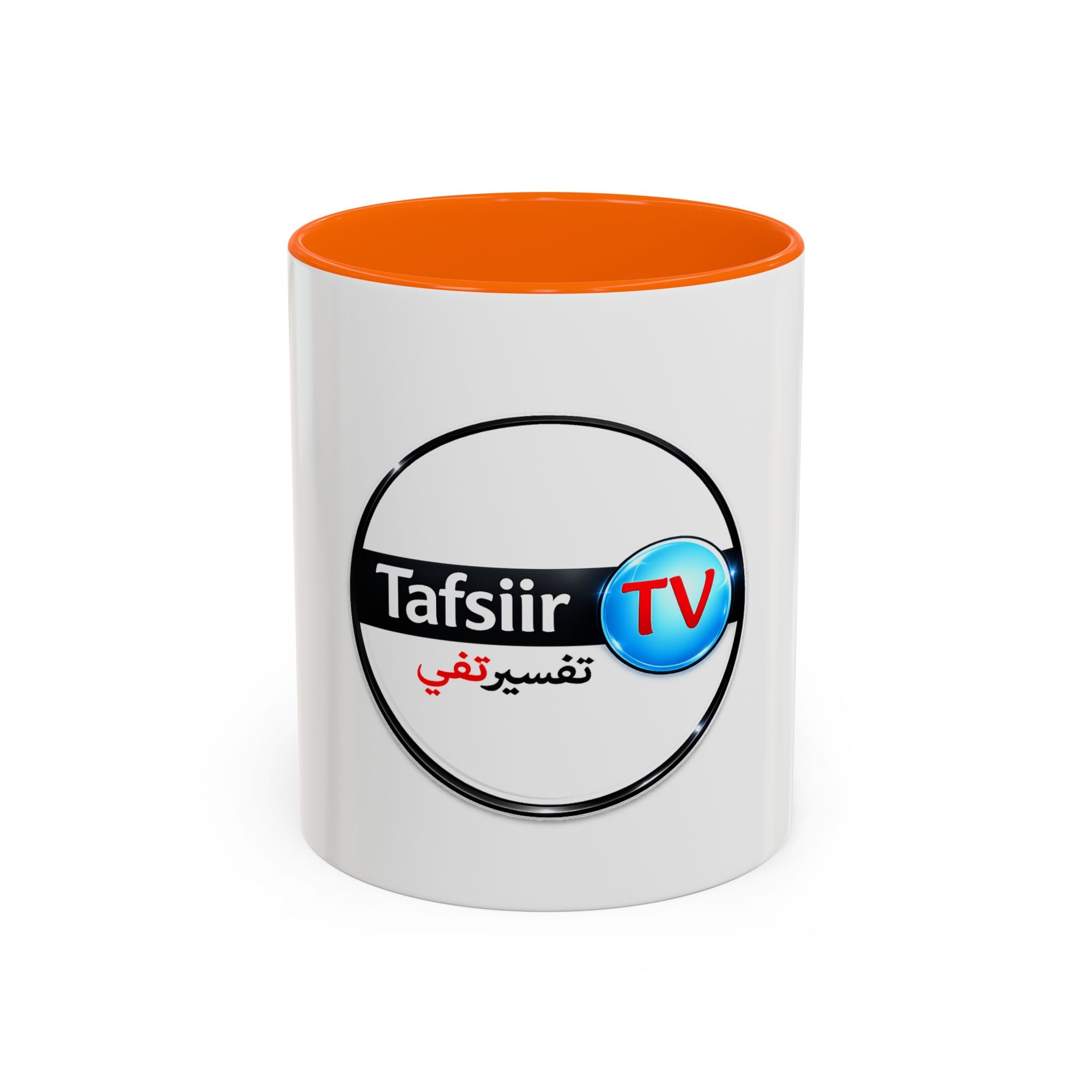 Tafsiir TV Accent Coffee Mug — Arabic Logo Ceramic Mug (11oz & 15oz)