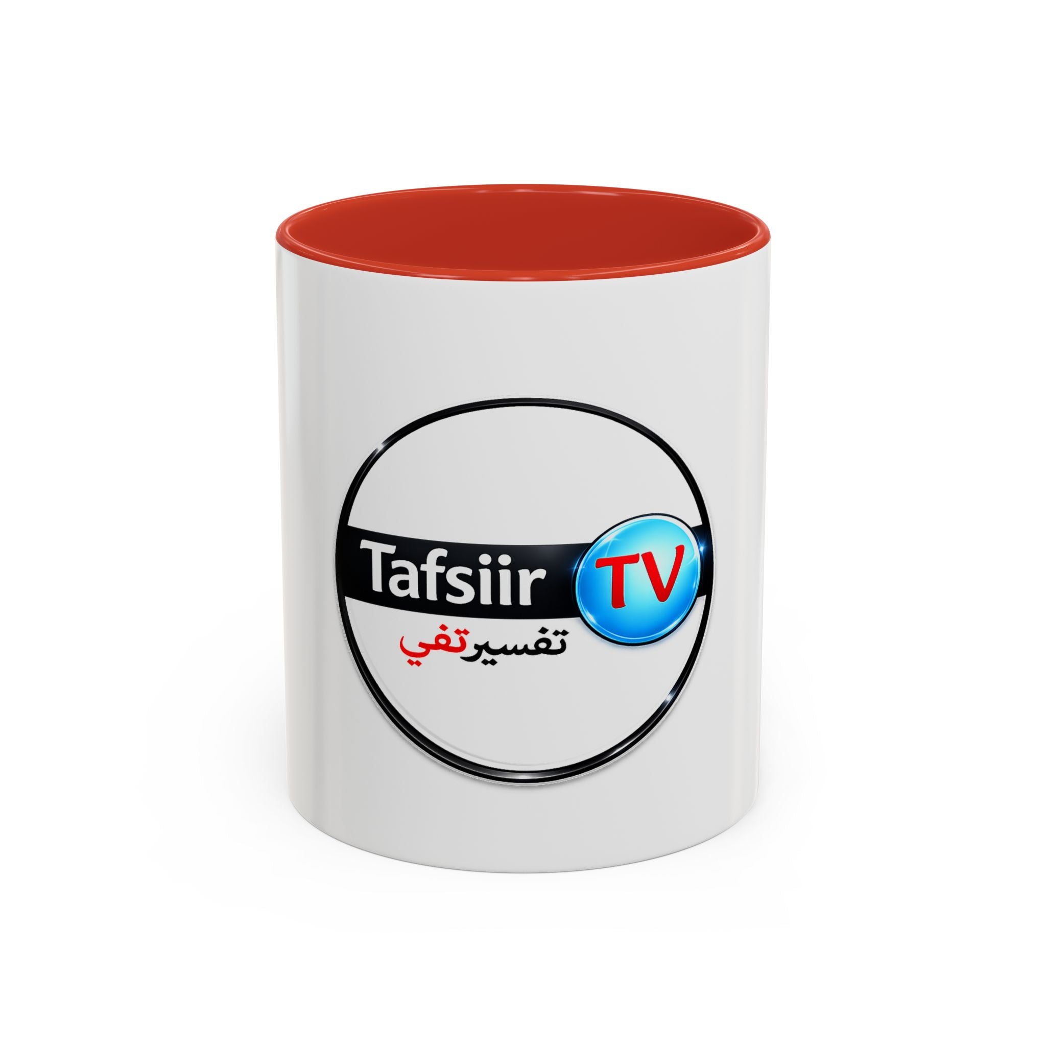Tafsiir TV Accent Coffee Mug — Arabic Logo Ceramic Mug (11oz & 15oz)